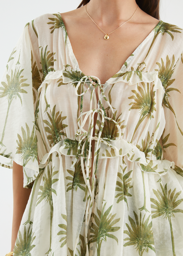 Imelda Blouse - Sage Palms