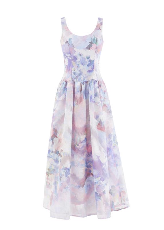 Milly Maxi Dress - Lilac Watercolour