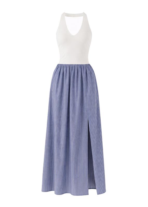 Sunni Maxi Dress - Sky Stripe