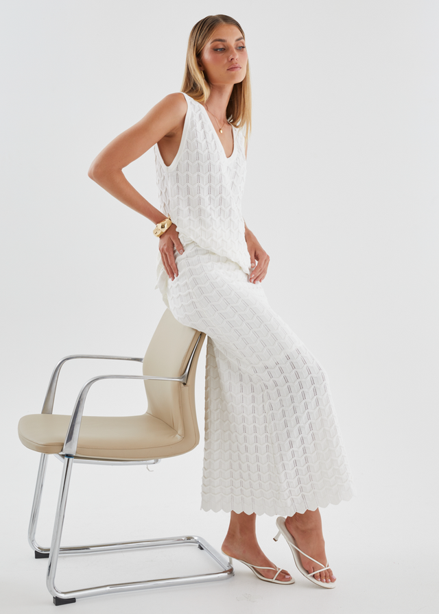 Nerida Knit Top - Off White