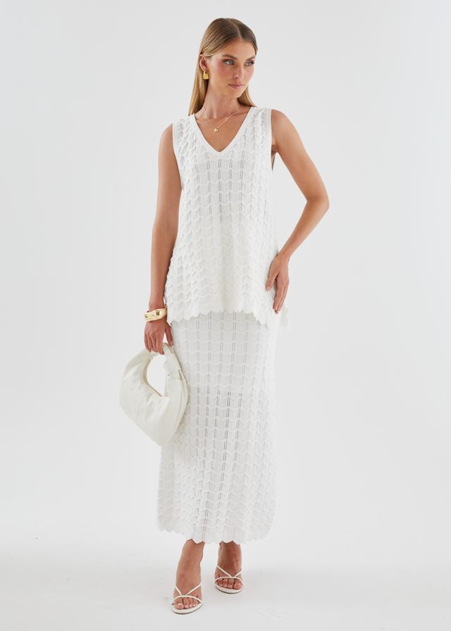 Nerida Knit Top - Off White