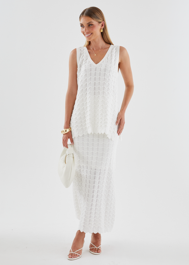 Nerida Knit Top - Off White