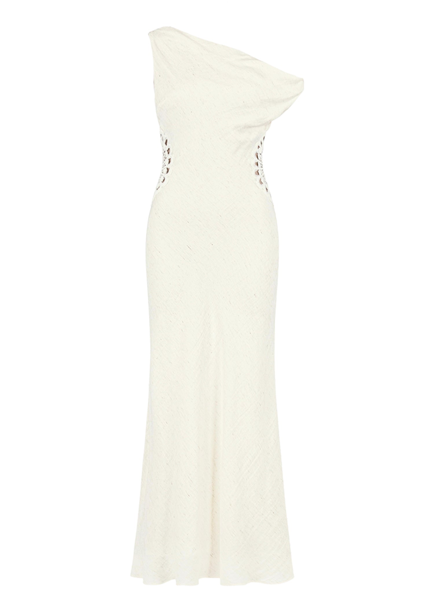 Sarai One Shoulder Maxi Dress - Cream