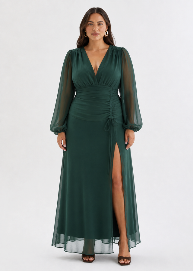 Moonstruck Maxi Dress - Forest Green