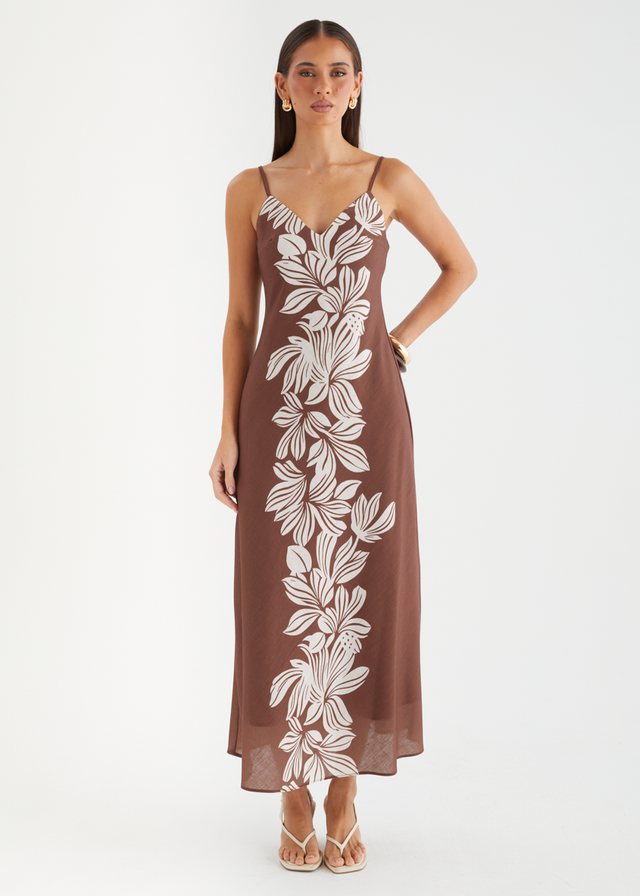 Dianah Midi Dress - Cacao Floral