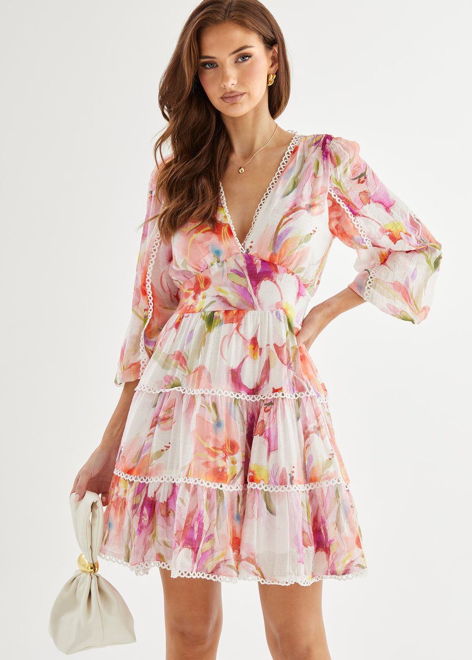 Palomar Dress - Spring Bloom – Gingham & Heels