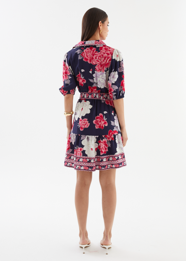 Roena Dress - Crimson Peony