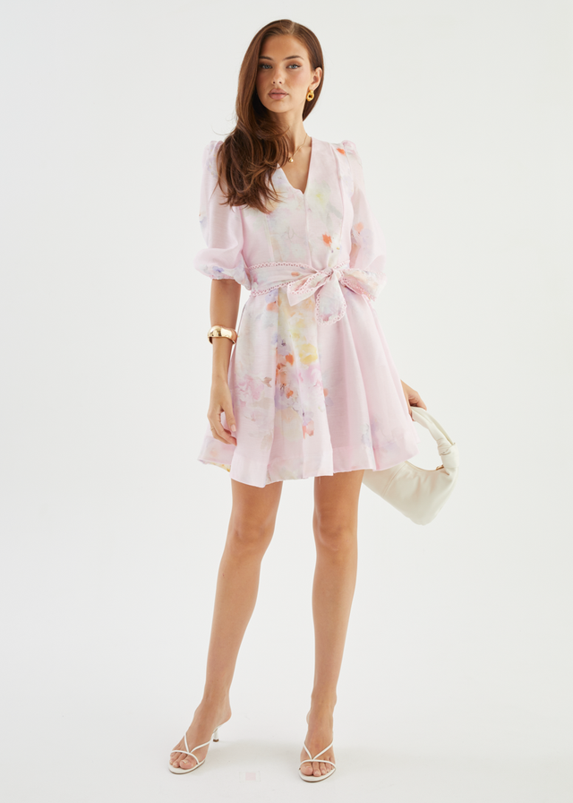 Jolene Dress - Pink Floral