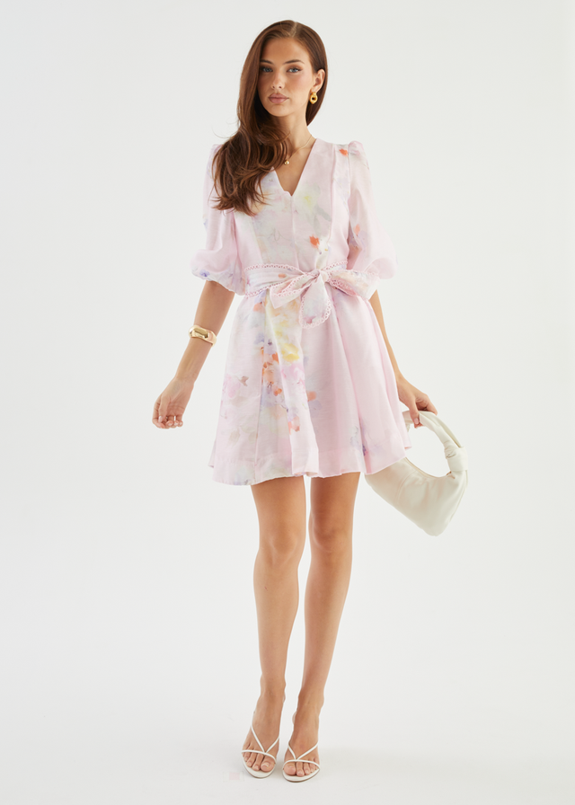 Jolene Dress - Pink Floral