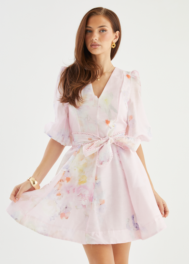 Jolene Dress - Pink Floral