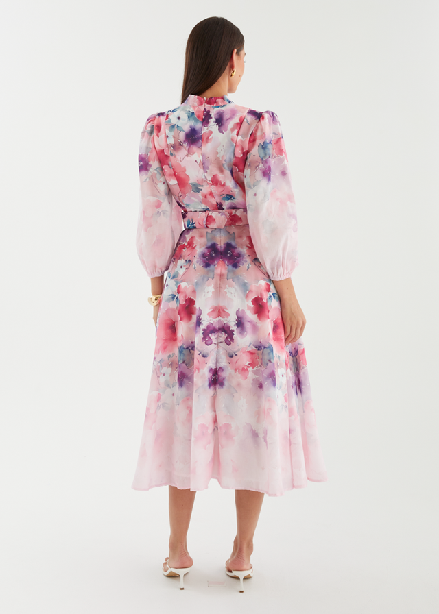 Mykaela Midi Dress - Lavender Blossom