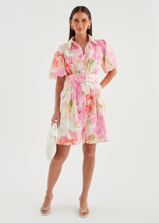 Hazelle Dress - Pink Gardenia