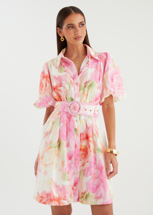 Hazelle Dress - Pink Gardenia
