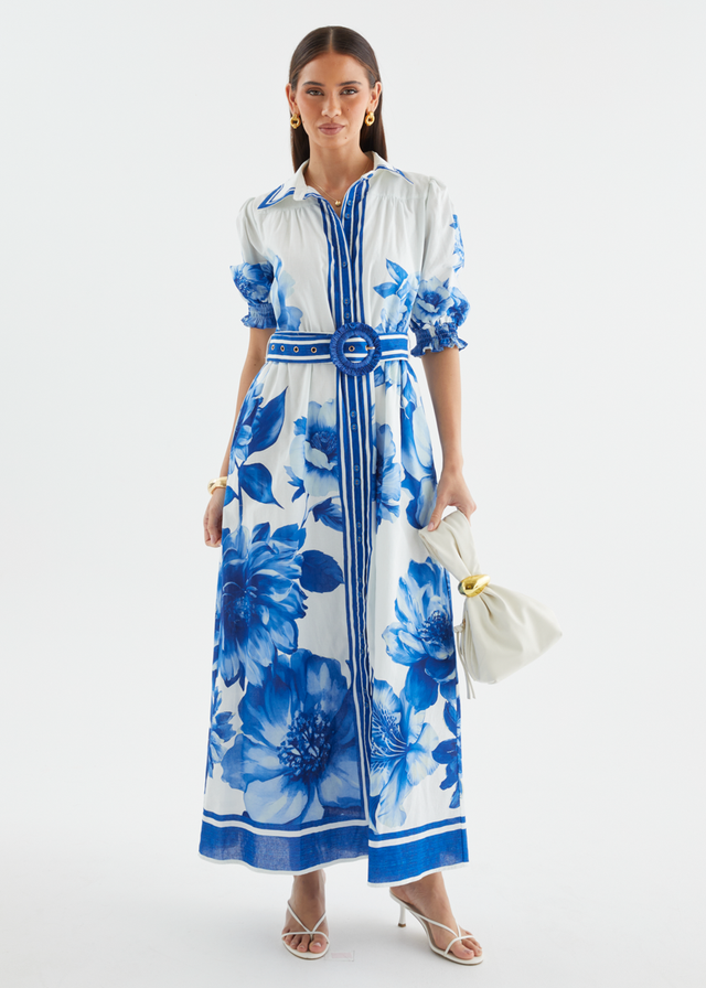 Dylan Maxi Dress - Cobalt Dahlia
