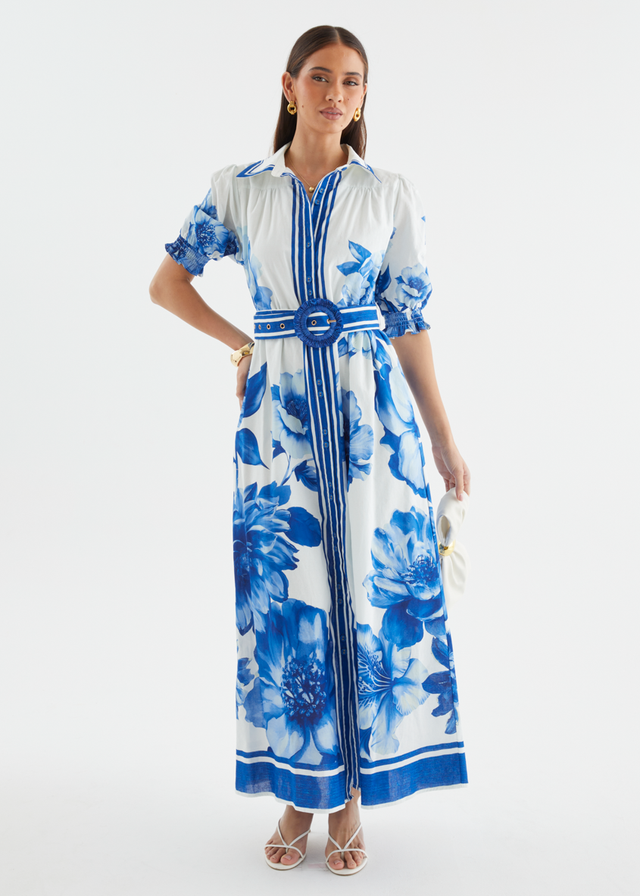 Dylan Maxi Dress - Cobalt Dahlia