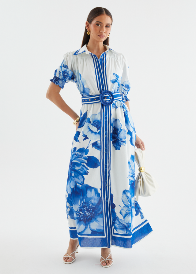 Dylan Maxi Dress - Cobalt Dahlia