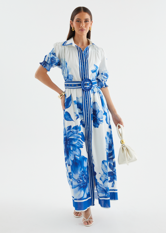 Dylan Maxi Dress - Cobalt Dahlia
