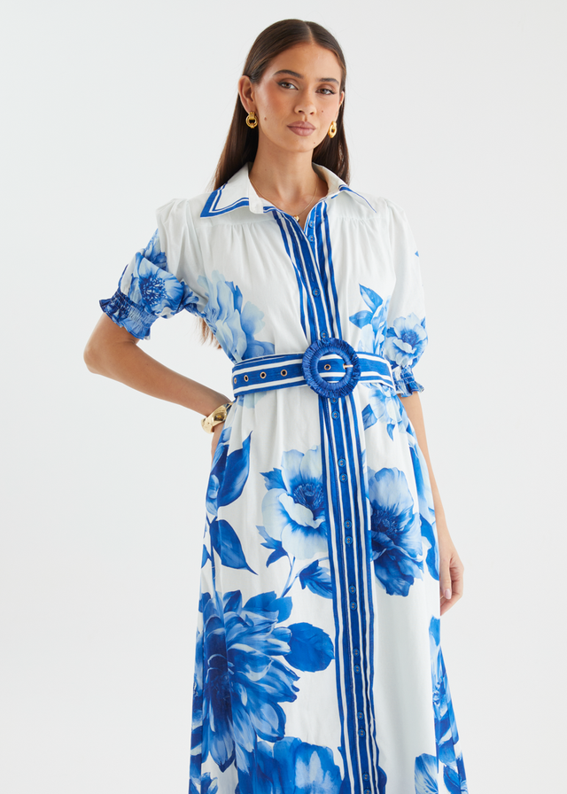 Dylan Maxi Dress - Cobalt Dahlia