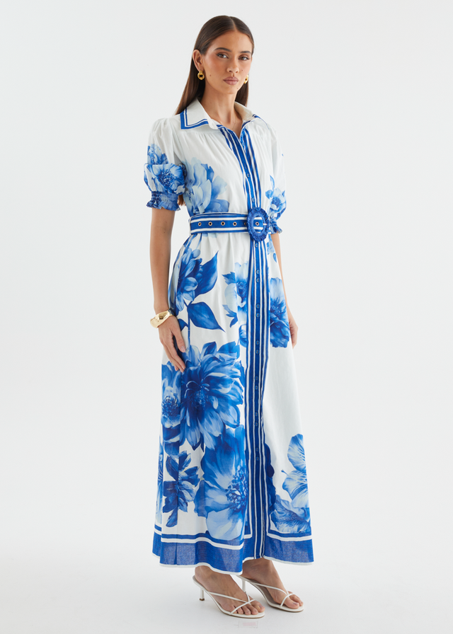 Dylan Maxi Dress - Cobalt Dahlia