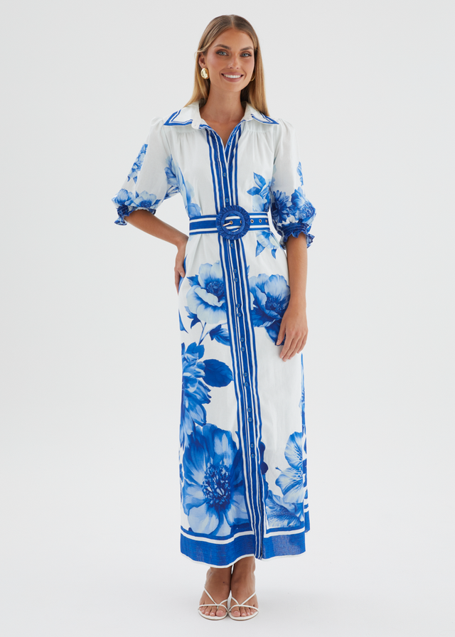 Dylan Maxi Dress - Cobalt Dahlia