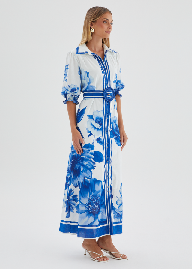 Dylan Maxi Dress - Cobalt Dahlia