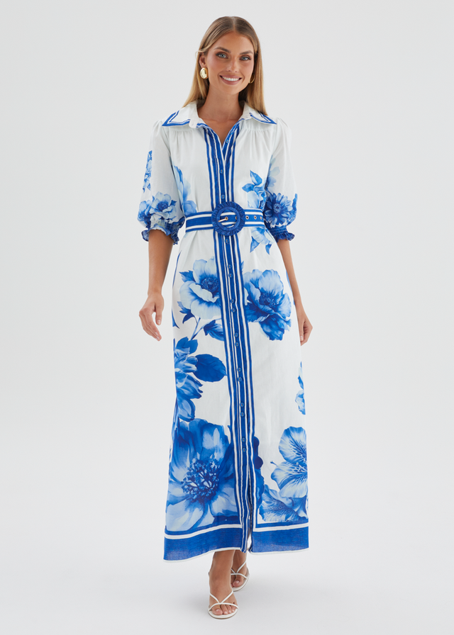 Dylan Maxi Dress - Cobalt Dahlia