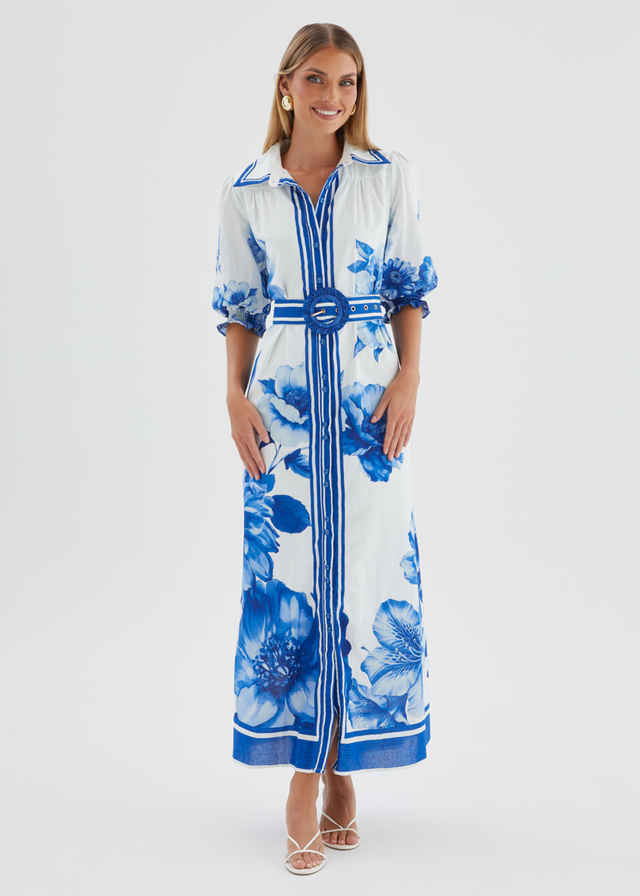 Dylan Maxi Dress - Cobalt Dahlia