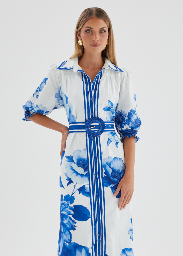 Dylan Maxi Dress - Cobalt Dahlia