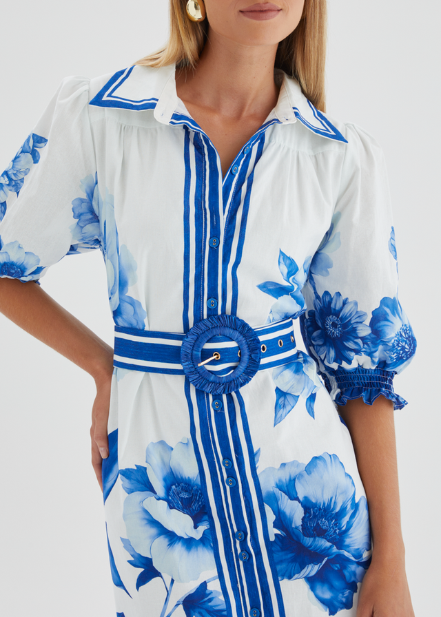 Dylan Maxi Dress - Cobalt Dahlia