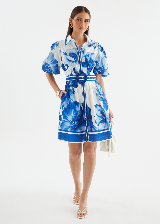 Dakotia Dress - Cobalt Dahlia