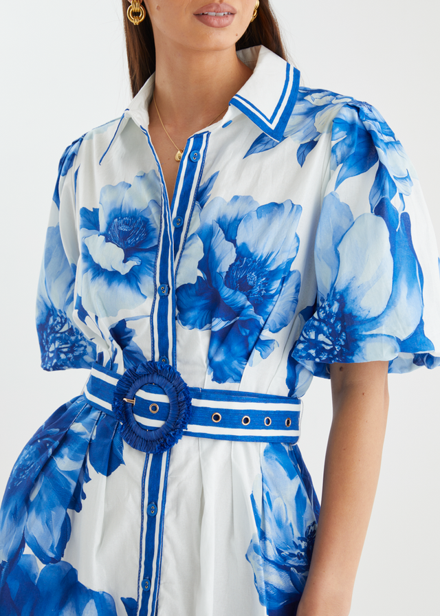 Dakotia Dress - Cobalt Dahlia