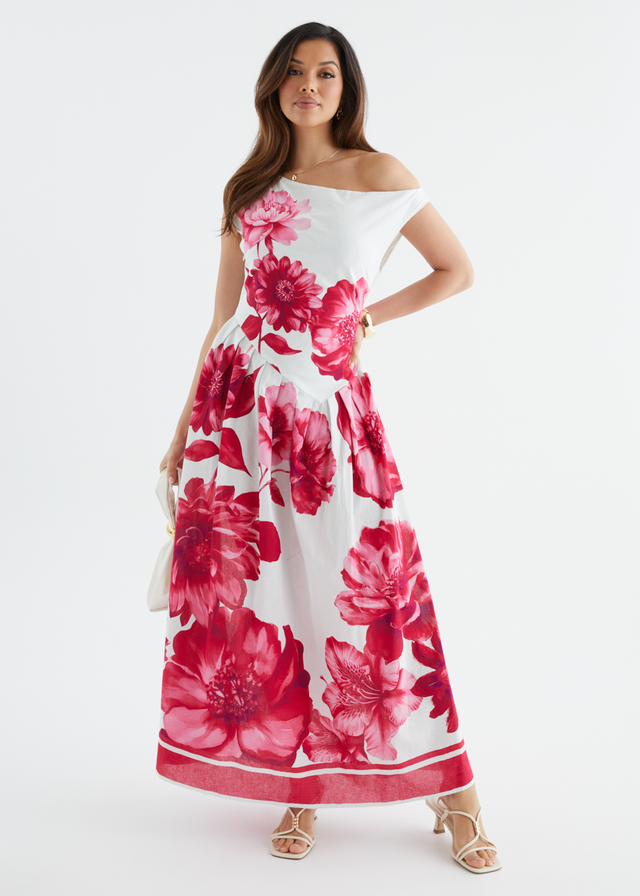 Deon Drop Shoulder Maxi Dress - Ruby Dahlia
