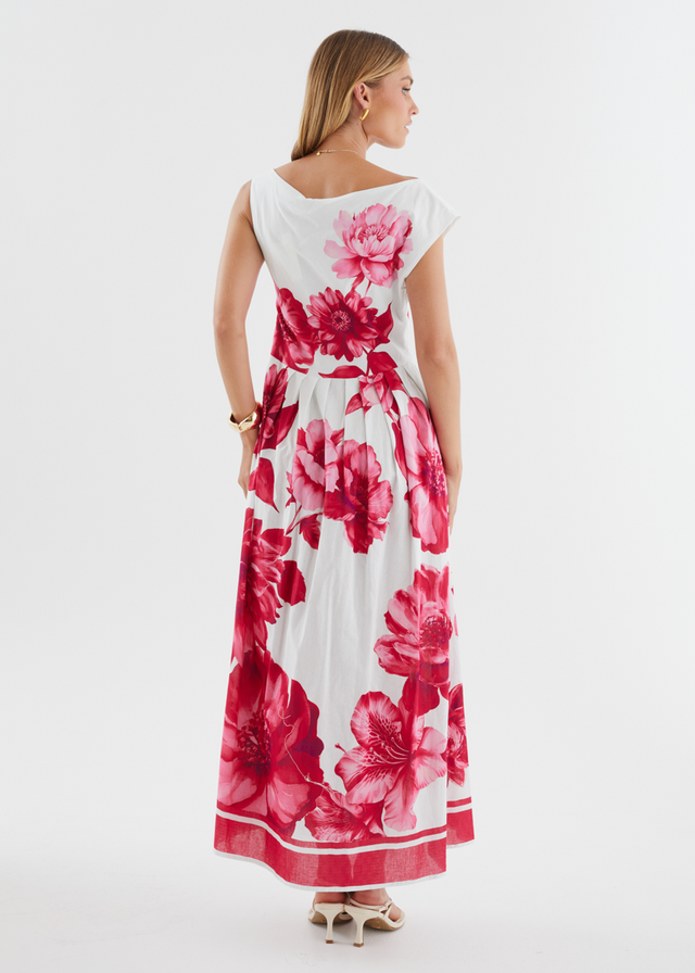 Deon Drop Shoulder Maxi Dress - Ruby Dahlia