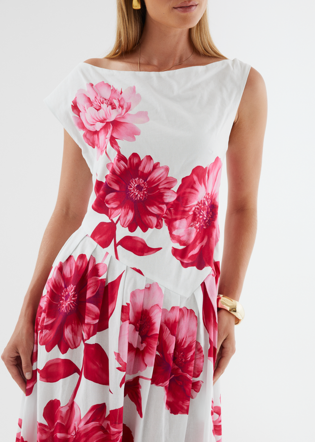 Deon Drop Shoulder Maxi Dress - Ruby Dahlia