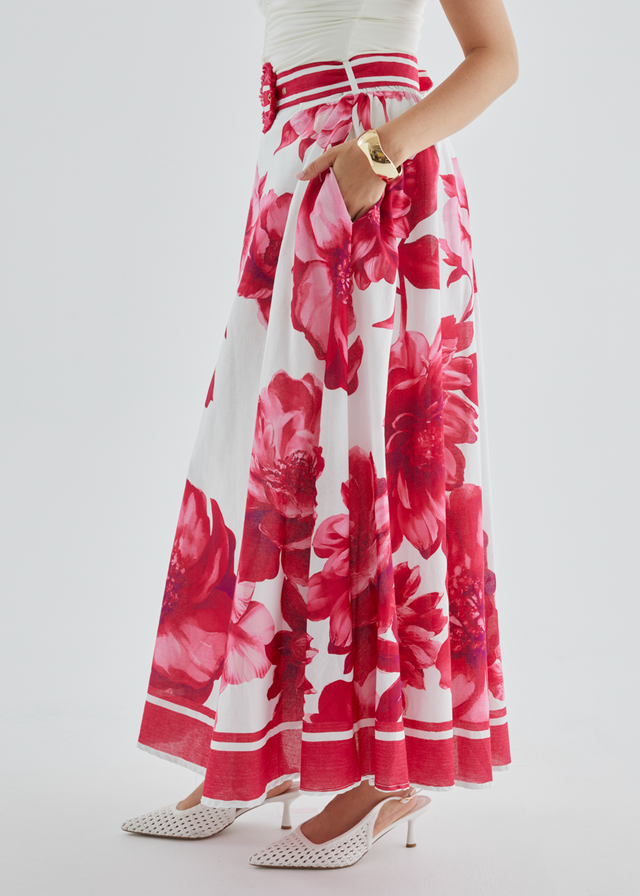 Dejana Maxi Skirt - Ruby Dahlia