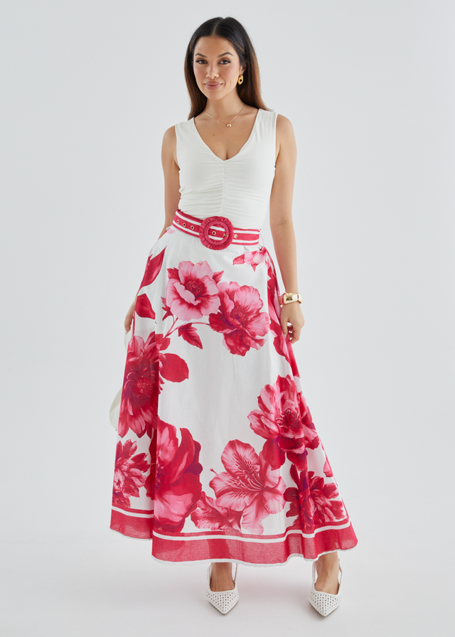 Dejana Maxi Skirt - Ruby Dahlia