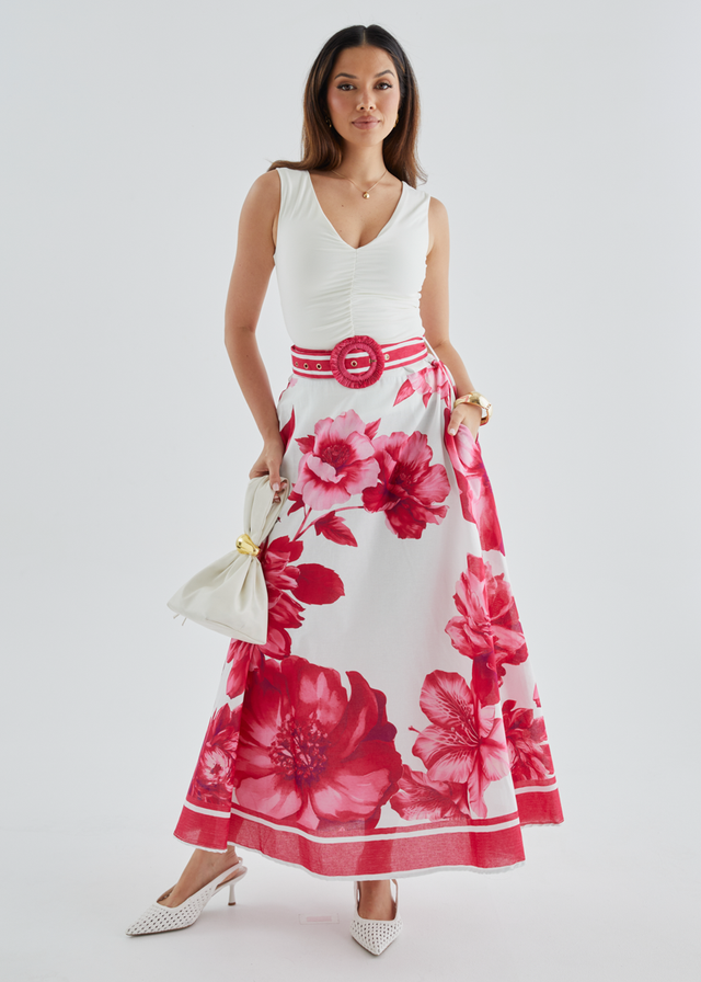 Dejana Maxi Skirt - Ruby Dahlia