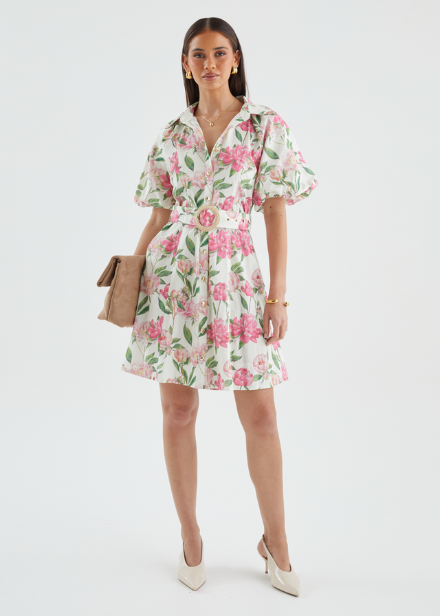 Charlston Dress - Pink Peony