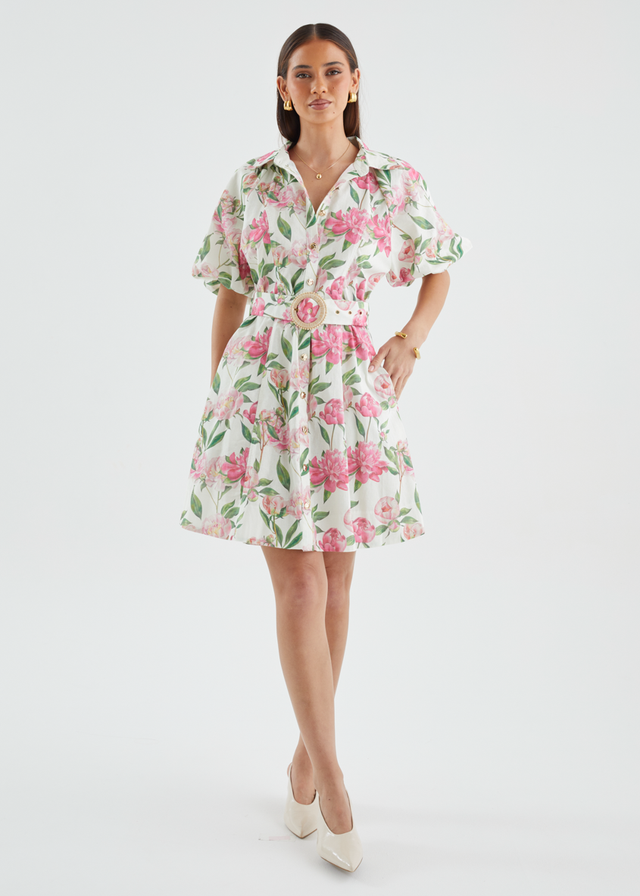 Charlston Dress - Pink Peony