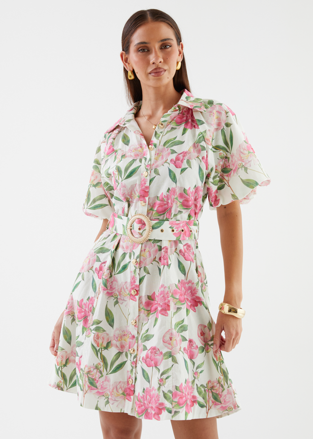 Charlston Dress - Pink Peony