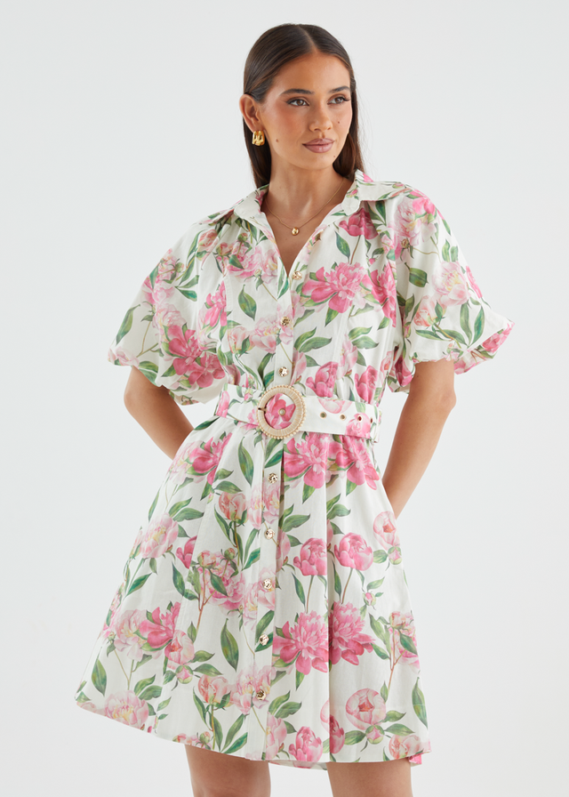 Charlston Dress - Pink Peony