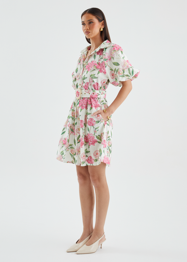 Charlston Dress - Pink Peony