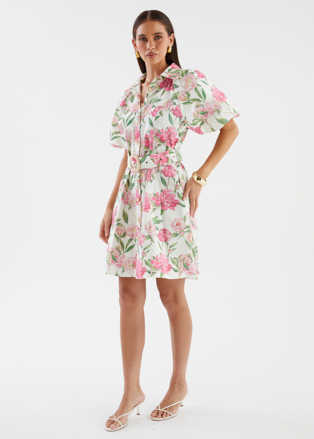 Charlston Dress - Pink Peony
