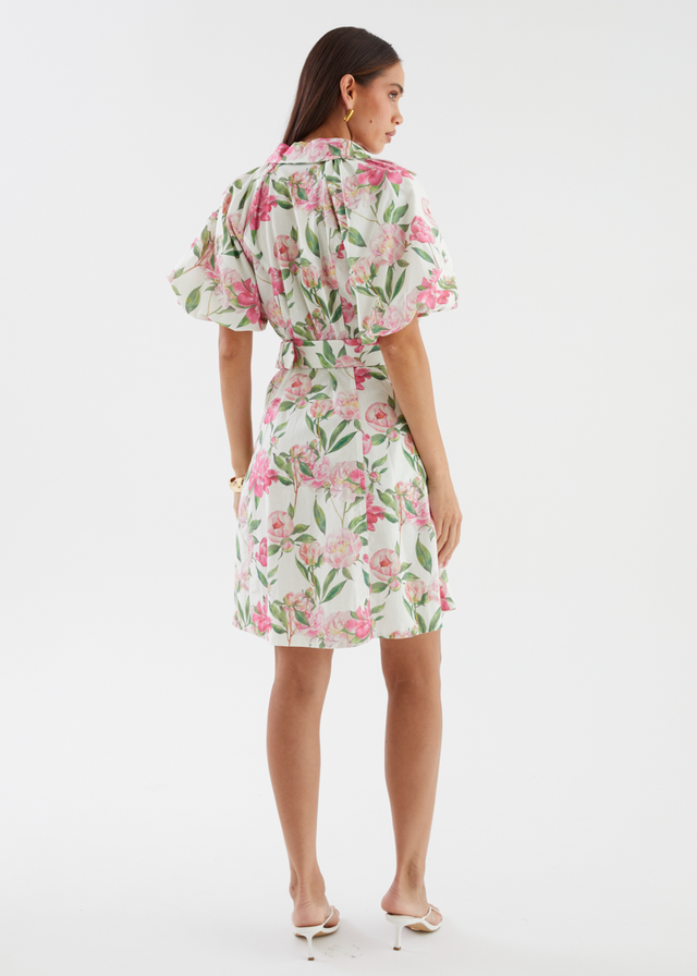 Charlston Dress - Pink Peony