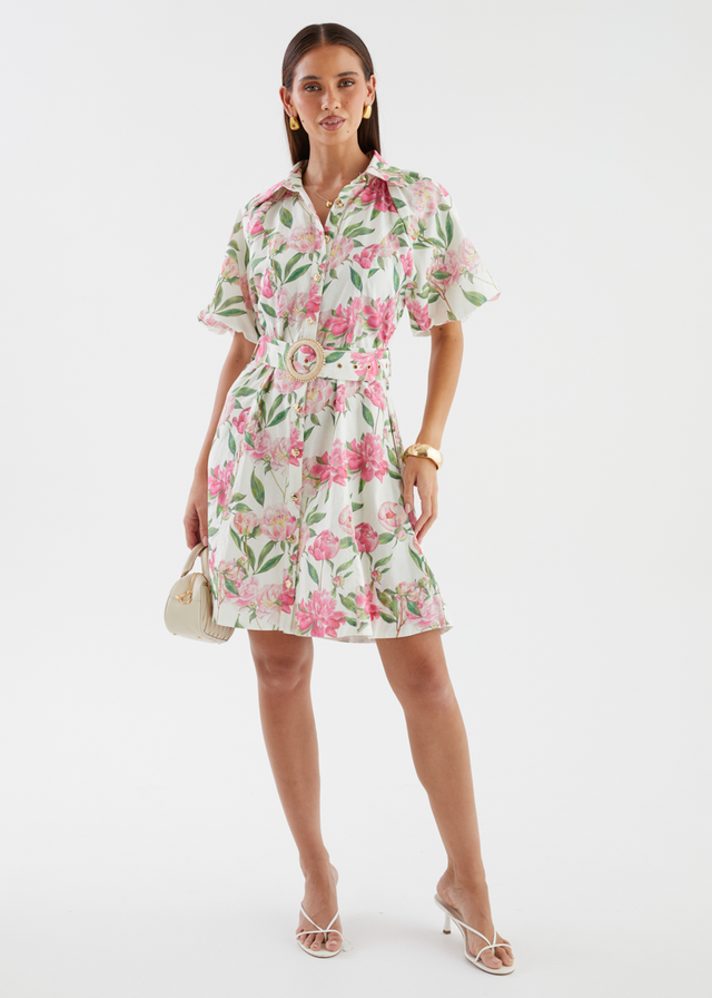 Charlston Dress - Pink Peony