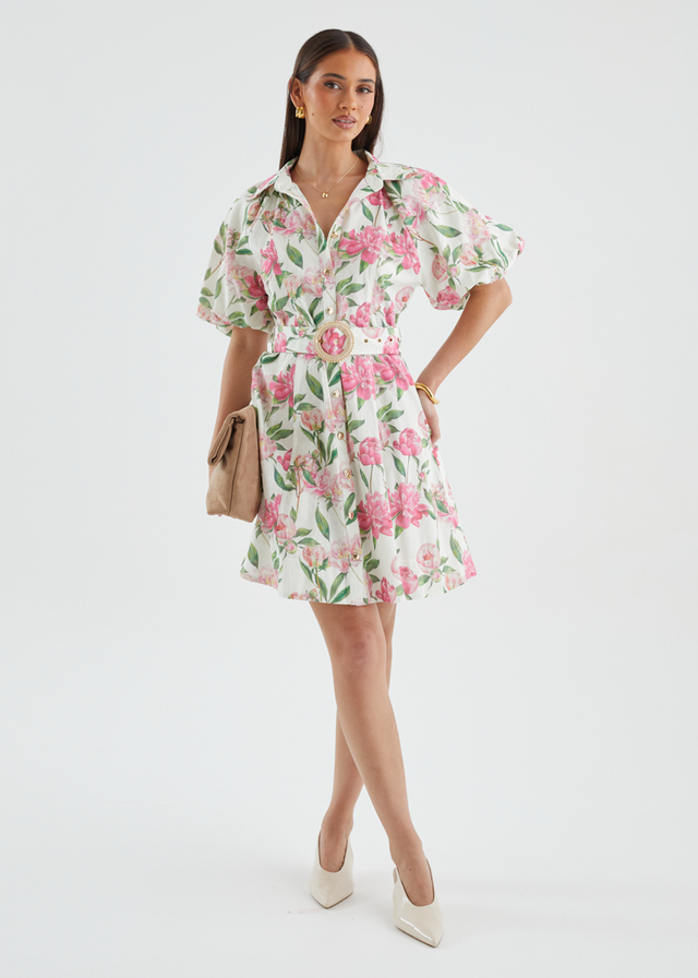 Charlston Dress - Pink Peony