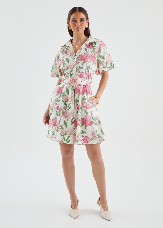 Charlston Dress - Pink Peony
