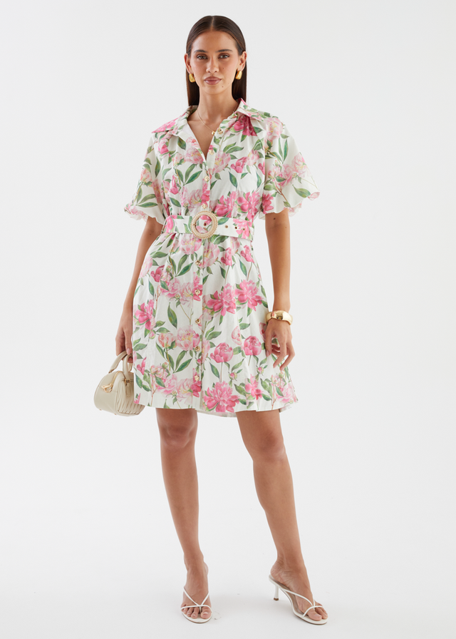 Charlston Dress - Pink Peony