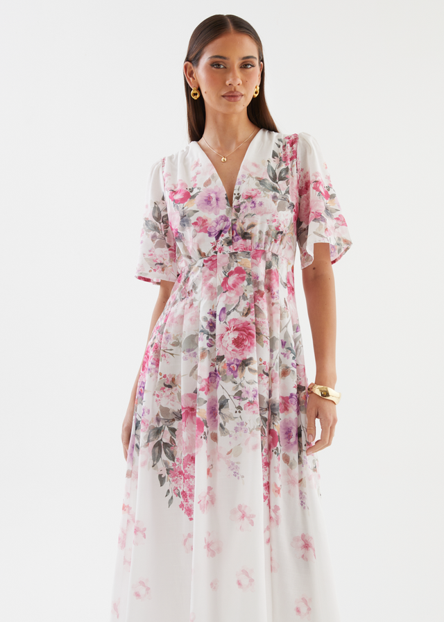 Ainslie Maxi Dress - Pink Garden