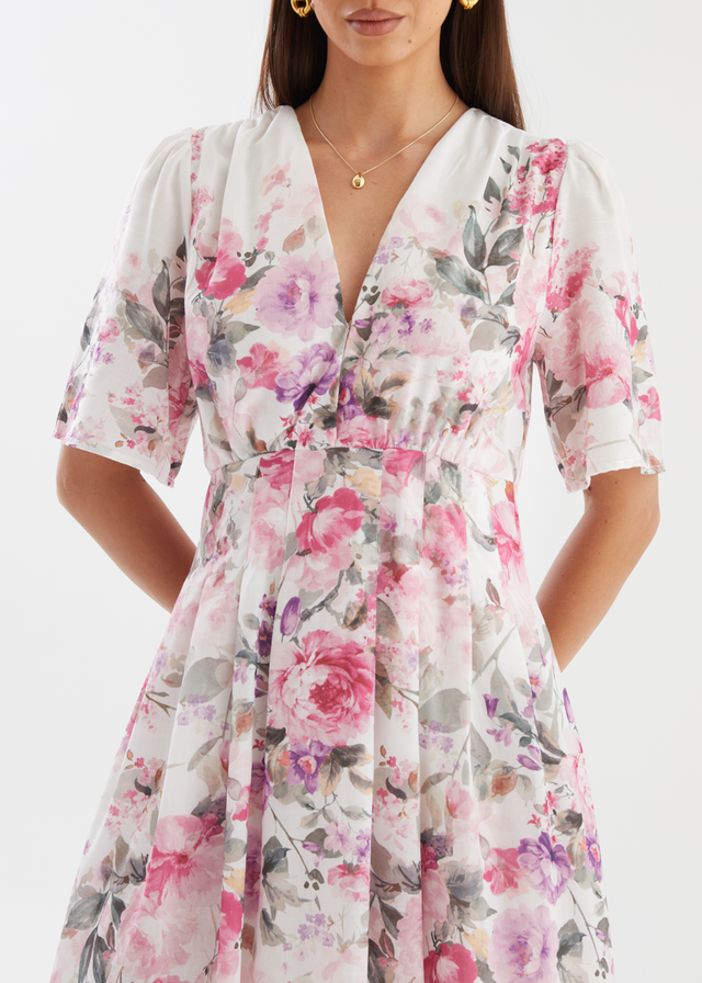 Ainslie Maxi Dress - Pink Garden